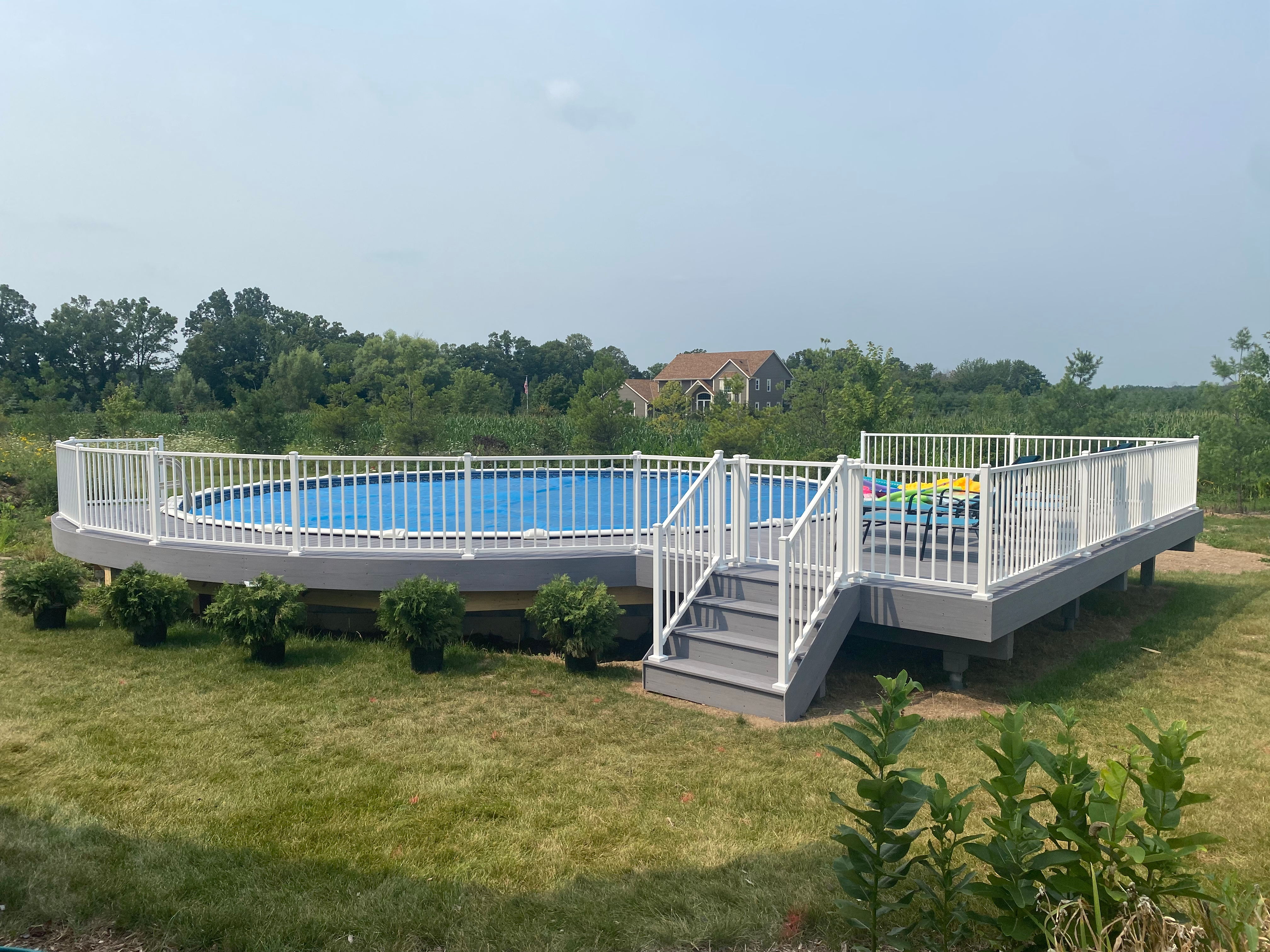 New Pool Deck w/ Walkway