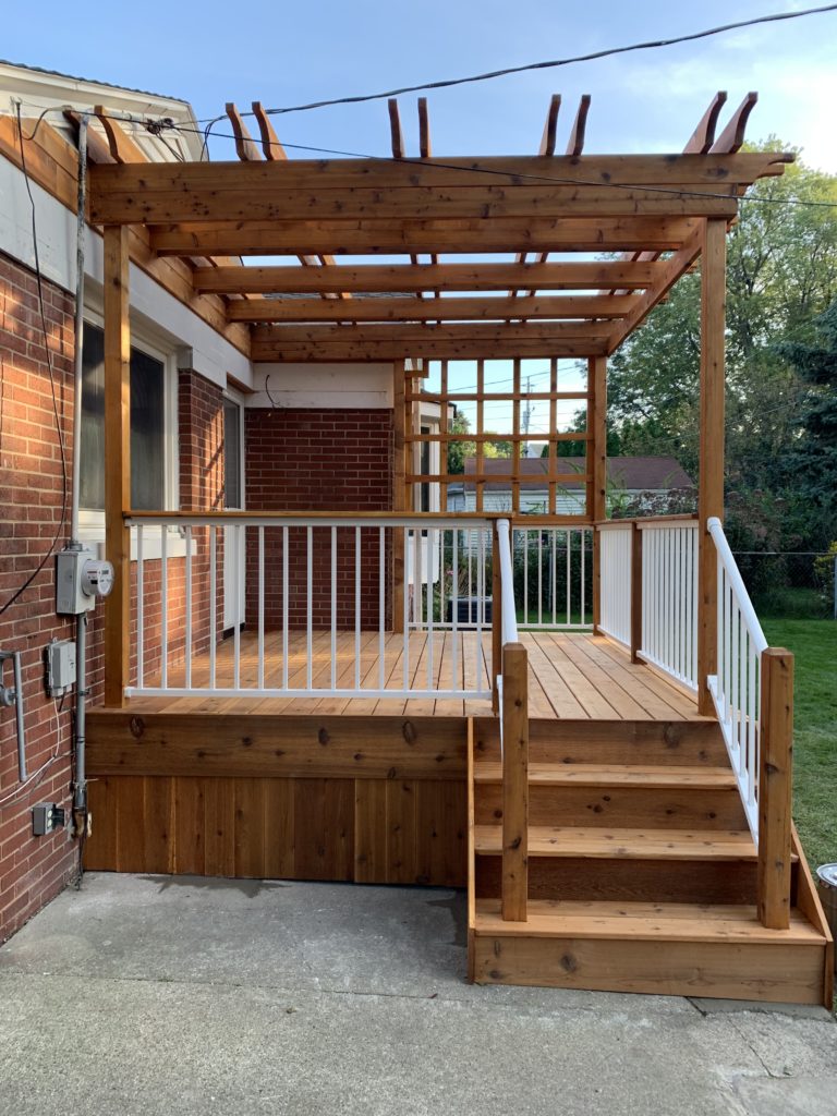 Custom Cedar Deck w/ Pergola