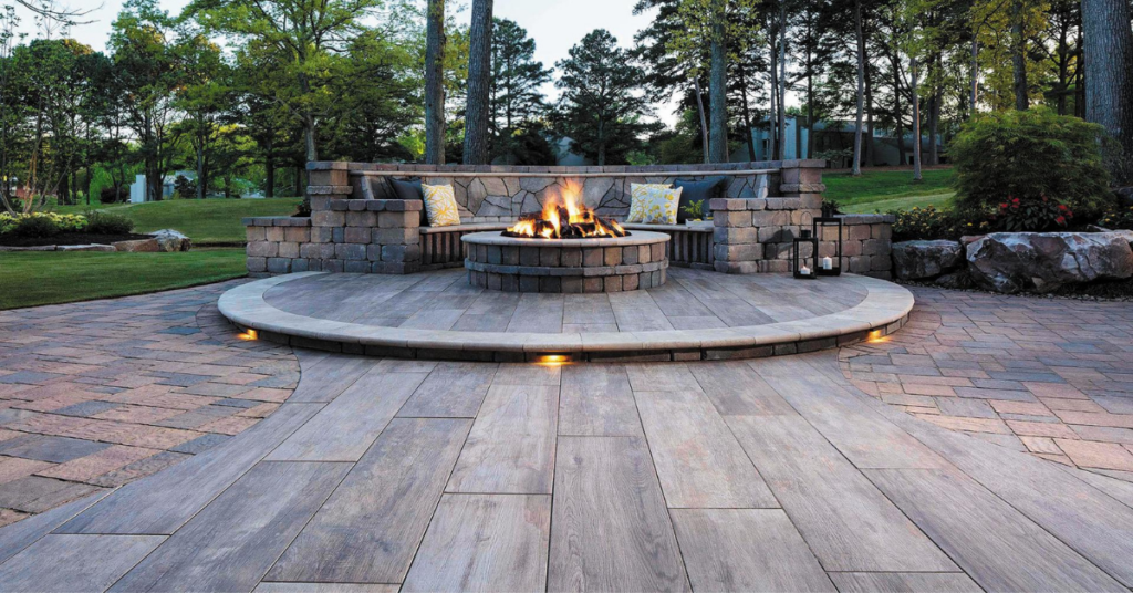 patio with fireplace, Milwaukee, Madison, Deck Builders