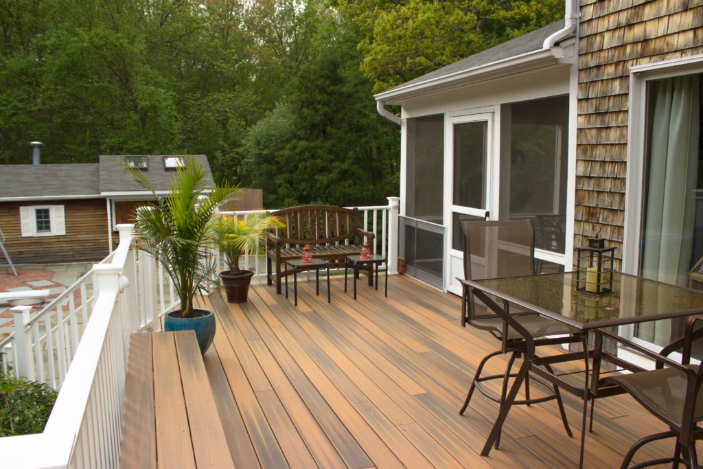 modern home with deck, Milwaukee, Madison, Deck Builders