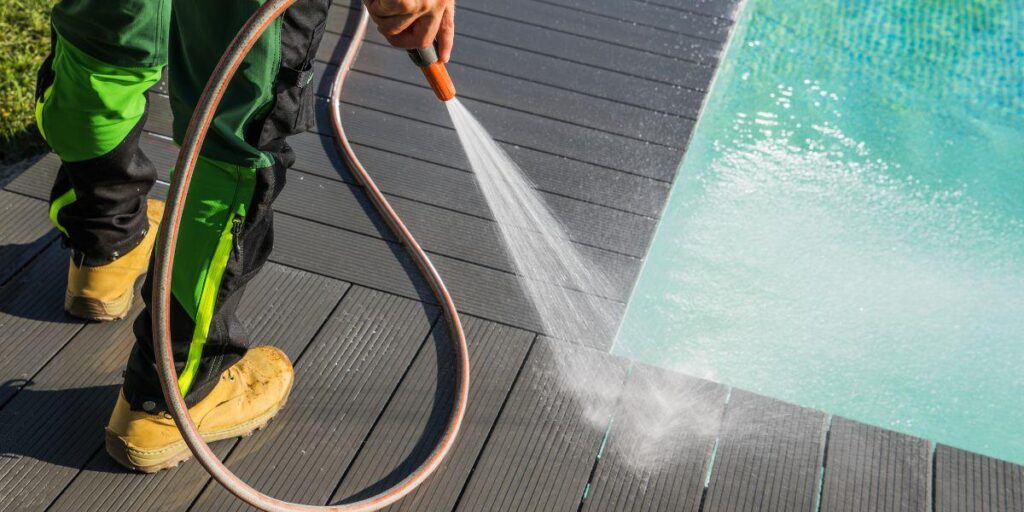 Cleaning deck, Milwaukee, Madison, Deck Builders