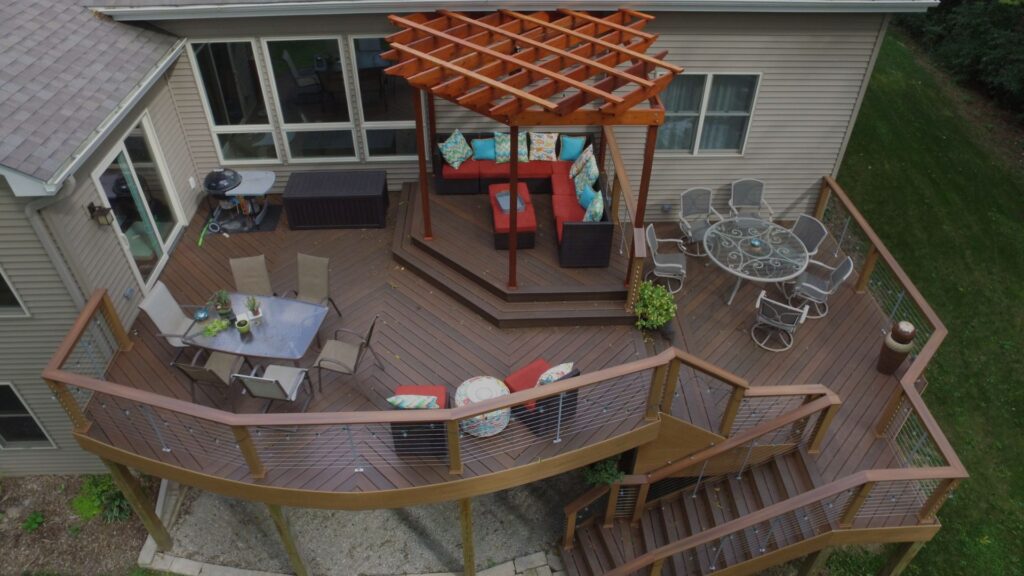 two story deck, Milwaukee, Madison, Deck Builders
