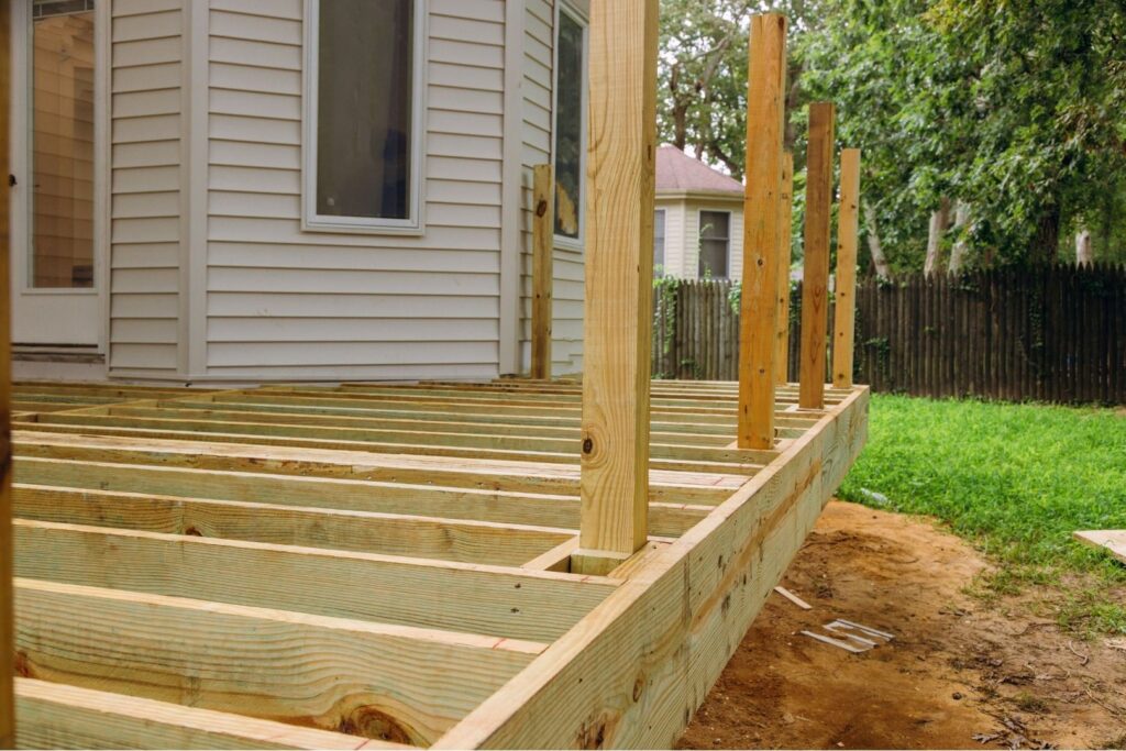 Project area, Wood deck builder, Madison, Deck Builders