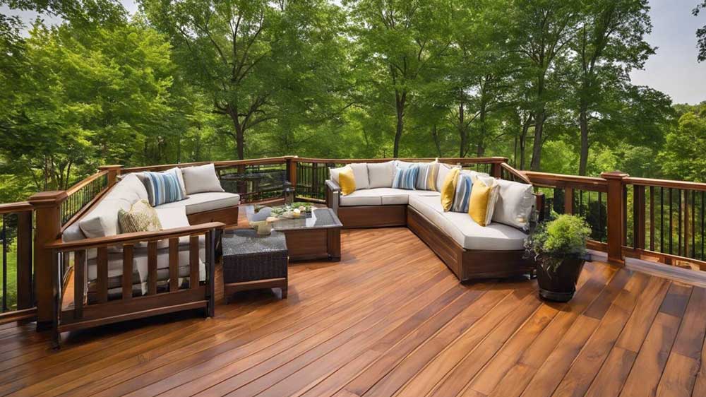 Outdoor Contemporary deck builder, with furniture, Milwaukee, Deck Builders