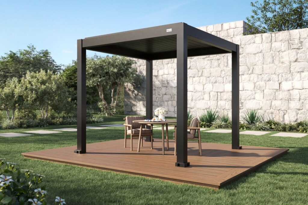 Traditional Pergola with Flat Roof